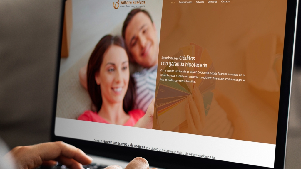 Desarrollo de sitio web para empresa de servicios financieros y de seguros