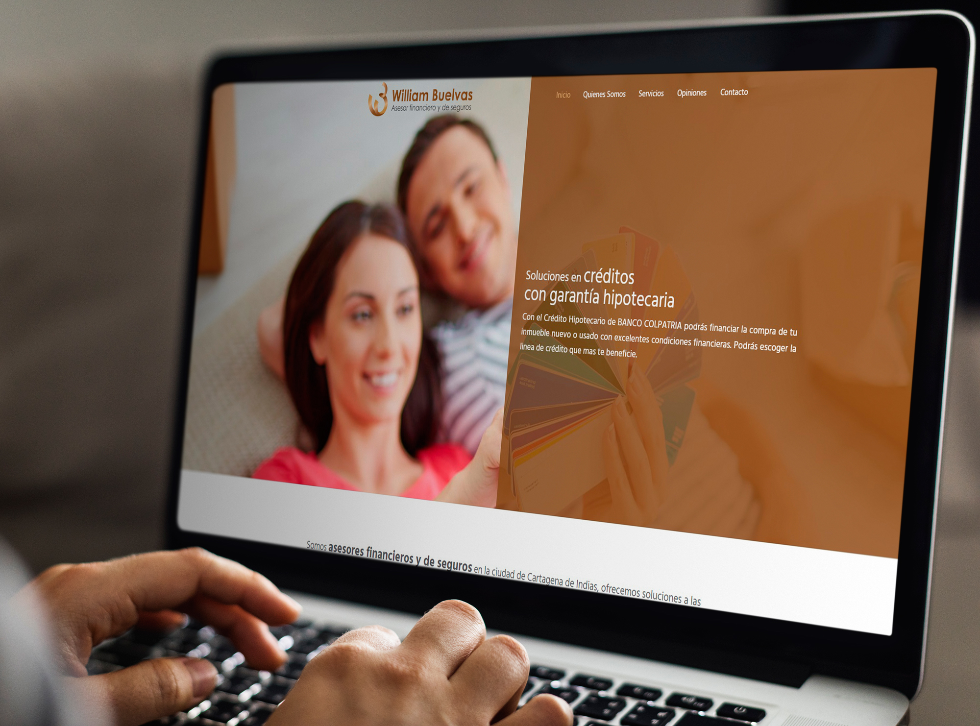 Desarrollo de sitio web para empresa de servicios financieros y de seguros