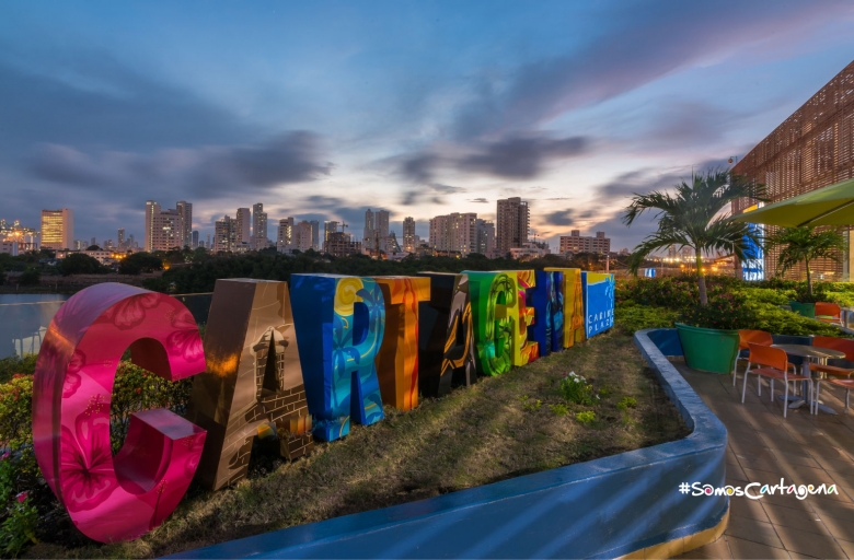 Diseño de letras Cartagena - Caribe Plaza