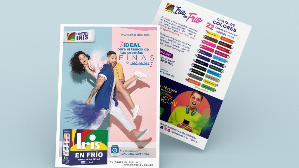 Tintes Iris Flyer producto Iris en Frío