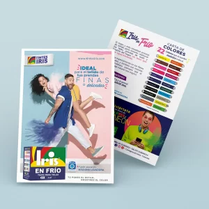 Tintes Iris Flyer producto Iris en Frío