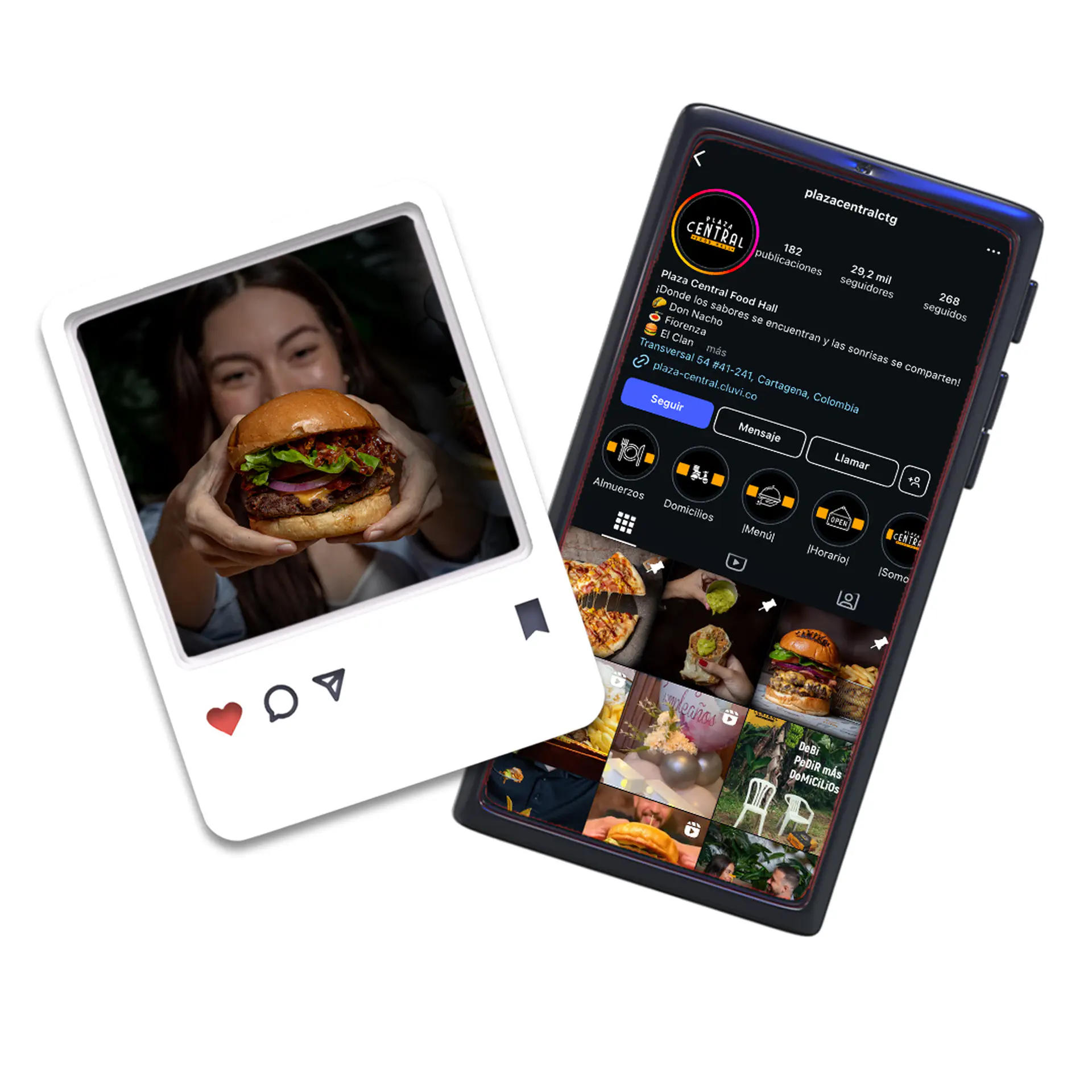 Administración de redes sociales - Cliente: Restaurante Plaza Central